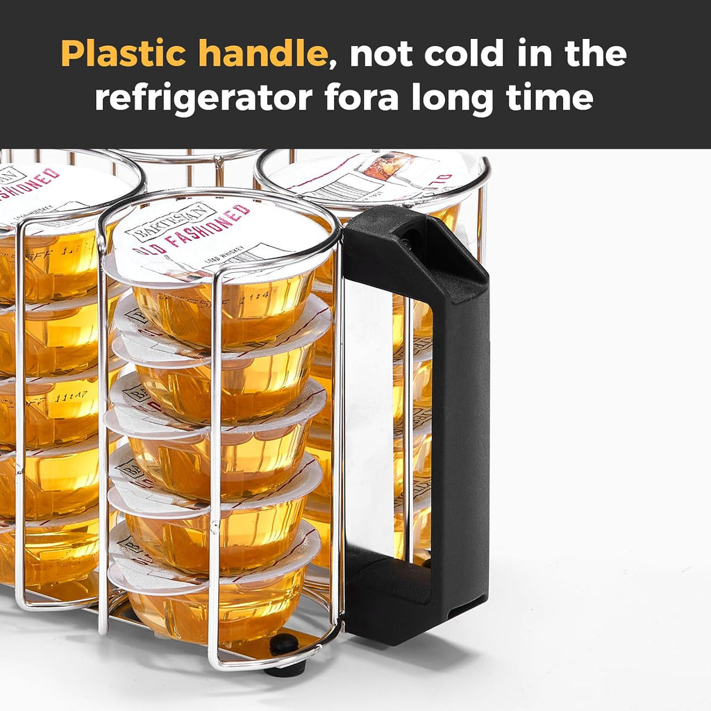 Cocktail Capsules Holder for Refrigerator,Storage for Bartesian Cocktail Capsule in Refrigerator , Hold Up to 30 Capsule Pods, 304 Stainless Steel