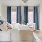 NICETOWN Blackout Curtains Grommet 2 Panels 72 Inches Long, Stone Blue - Image 2