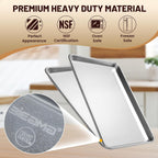 BIEAMA 6 Pack 26" x 18" Full Size Baking Sheet Pan, Aluminum Commercial Pan