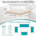 12Pcs Stretch Patio Cushion Covers, Outdoor Couch Covers Replacement, Outdoor - Image 2