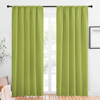 NICETOWN Window Curtains Blackout Drapes, Fresh Green, 1 Pair, 52 by 84-Inch by NICETOWN