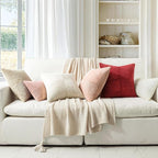 MIULEE Beige Decorative Lumbar Throw Pillow Covers 14x22 Inch - Image 6