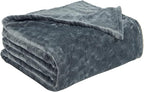 TOONOW Fleece Blanket Textured Fuzzy Plush Throw Blanket Super Soft Fluffy Bed - Image 6