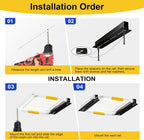 Garage Ceiling Storage Racks, 17 Inch Rails, 8 Pack