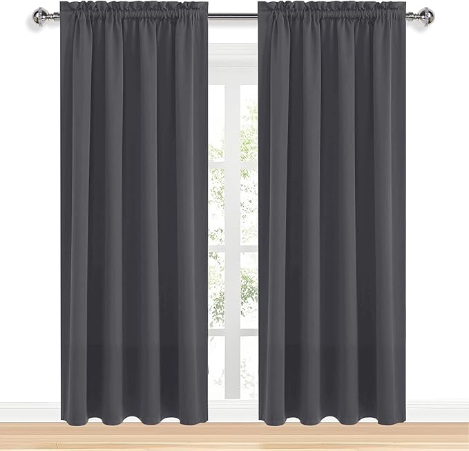 DWCN Blackout Curtains for Living Room 95 Inch Length 2 Panels Set, Solid - Image 9