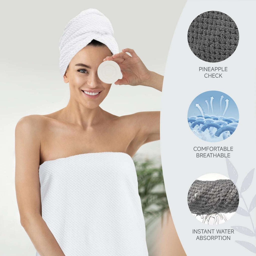 Pink Towels 4 Piece Pink Towel Set, 35x70 in Extra Large Bath Towel Hand Towels Hair Towels Washcloths - Highly Absorbent Quick Dry, Soft Towel Set for Bathroom, Pack of 4