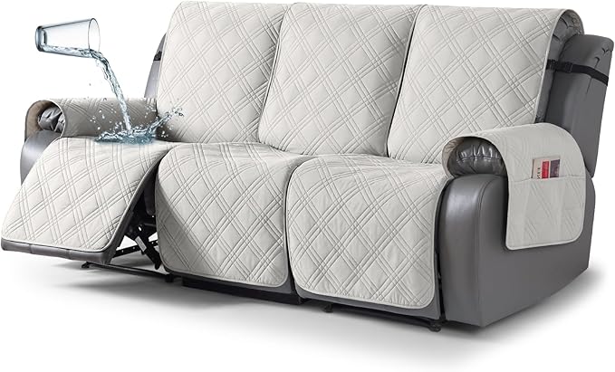 TAOCOCO 100% Waterproof Recliner Sofa Cover, Non Slip Split Couch Covers by TAOCOCO