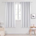 Deconovo Blackout Curtains, Thermal Insulated, W52 x L63 2 Panels, Back Tab by Deconovo