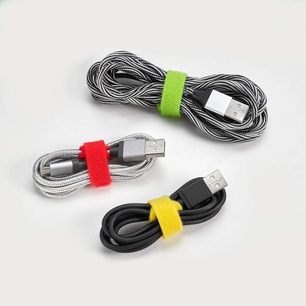 Self-Gripping Cable Ties by Wrap-It Storage - 5" (50-pack) Multicolor