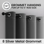 SimpleHome 100% Blackout Ombre Room Darkening Curtains - Image 3