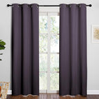 NICETOWN Greyish Purple Blackout Curtains 84 inches Length by NICETOWN