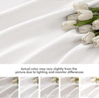 MIULEE Pure White Back Tab Blackout Curtains 90 Inches Long 2 Panels Set - Image 8