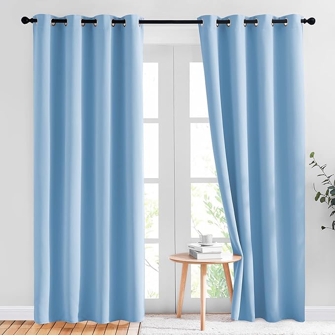 NICETOWN Sky Blue Blackout Curtains by NICETOWN