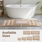 Bathroom Rugs 24x17 Non Slip Washable, Soft Absorbent Quick Dry Mats - Image 6