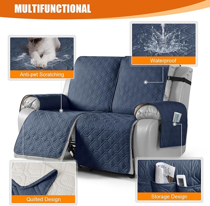 VANSOFY Waterproof Recliner Couch Covers, Sofa Covers 1-Piece Washable - Image 7