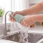4 Pack Boho Hand Towel for Bathroom Kitchen, Mint Green