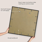 Americanflat 30x30 Poster Frame - Slim Molding - Black