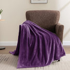 BEDELITE Fleece Blanket Purple Throw Blankets - Image 7