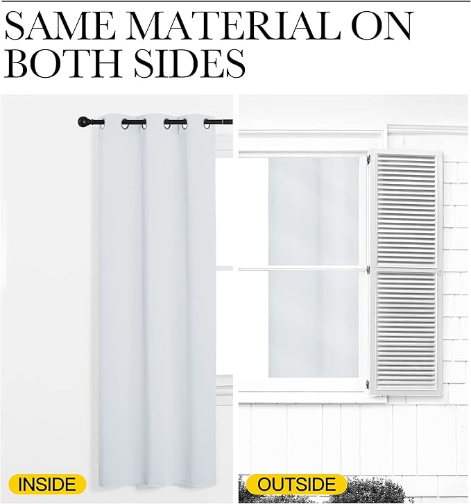 NICETOWN Room Darkening Draperies Curtains Panels, 2 Panels, 42 by 78, Window - Image 6