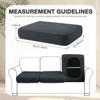 hyha 14Pcs Patio Cushion Covers, Stretch Outdoor Couch Cushion Covers, Washable - Image 2