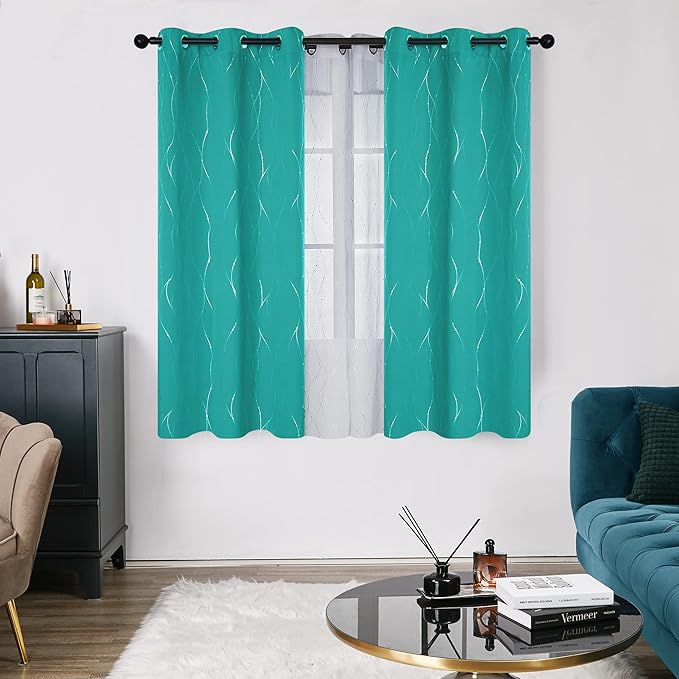 Deconovo Blackout Curtains, Thermal Insulated Soundproof Grommet Drapes - Image 2