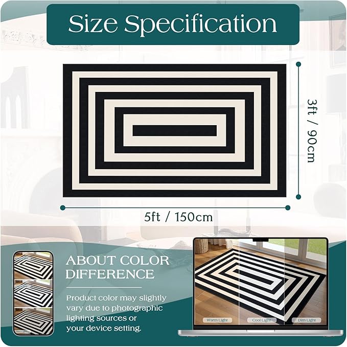 3x5 Modern Entry Rug - Image 7