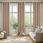 MIULEE Blackout Curtains for Bedroom 2 Panels 40 x 84 Inch Long Beige