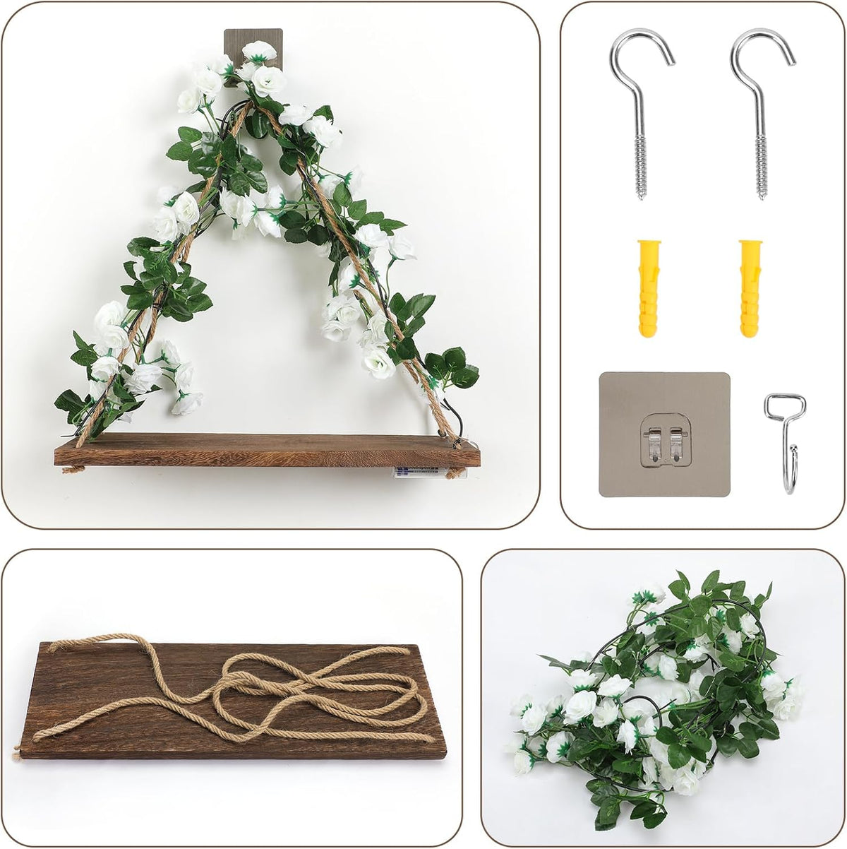 Wall Shelves, Floating Shelves No Drill, Command Shelf, Wall Decor