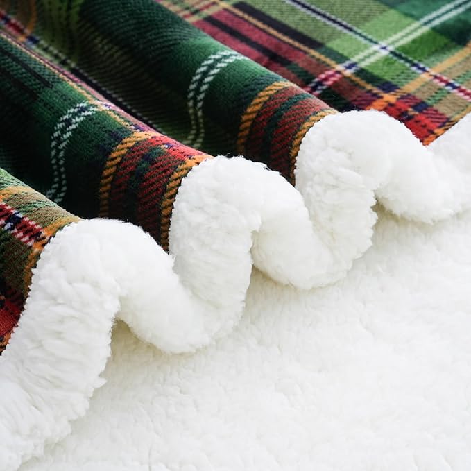 PU MEI Sherpa Fleece Throw Blanket 80" x 90" Reversible Plush Fluffy Large Big - Image 5