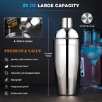 Bartender Kit,15 Pcs Cocktail Shaker Bar Tool with Acrylic Stand