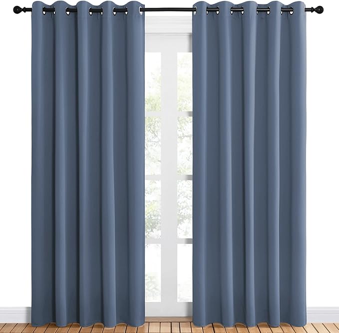 NICETOWN Blackout Draperies 60" W x 84" L Curtains - Image 2