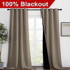 NICETOWN Full Shading Curtains 90 inches Long 2 Panels Set - Image 2