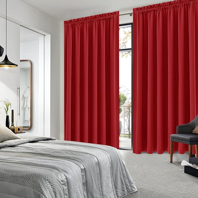 DWCN Blackout Curtains for Living Room Thermal Insulated, Energy Saving & Noise - Image 2