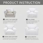 Easy-Going Stretch Oversized Chair Sofa Slipcover 1-Piece Couch Sofa Cover - Image 6