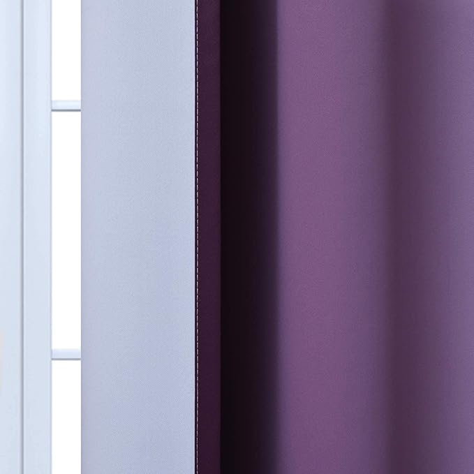 Yakamok Light Blocking Ombre Curtains, Room Darkening Grommet Window Drapes - Image 7