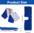 4 Pack Mop Heads Replacements Compatible with O-Cedar Dual-Action Flip Mop