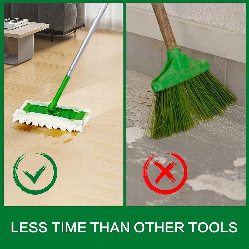 100Pcs Heavy Duty Dry Cloths Compatible with Swiffer Sweeper Mop