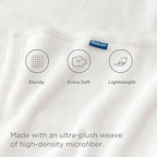 Bedsure GentleSoft Fleece Bed Blankets Full Size White - Image 3