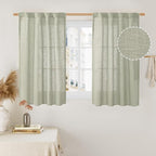 LAMIT 40 Inch Length Linen Curtains by LAMIT