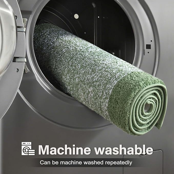 Bathroom Rugs 30x20 Non Slip Washable, Soft Absorbent Quick Dry Mats - Image 9