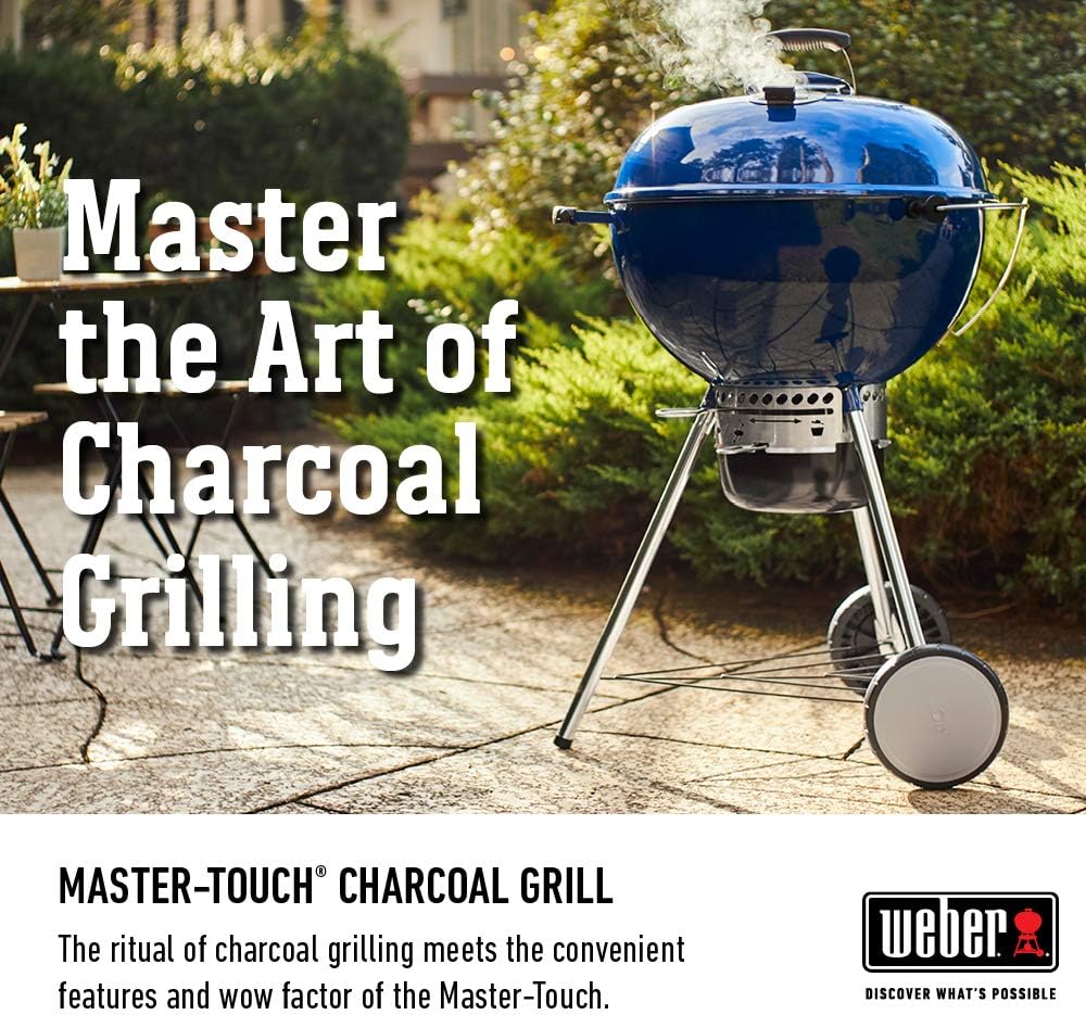 Weber® Master-Touch Charcoal Grill, 22-Inch, Deep Ocean Blue
