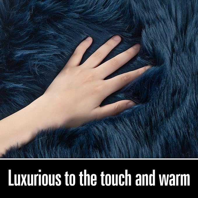 LOCHAS Soft Fluffy Faux Fur Rugs - Image 3