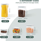 Airtight Food Storage Containers, 10-Piece, 5 Sizes, Pop-Top Lids