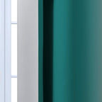 Yakamok 84 Inch Length Teal and Greyish White Light Blocking Gradient Color - Image 7