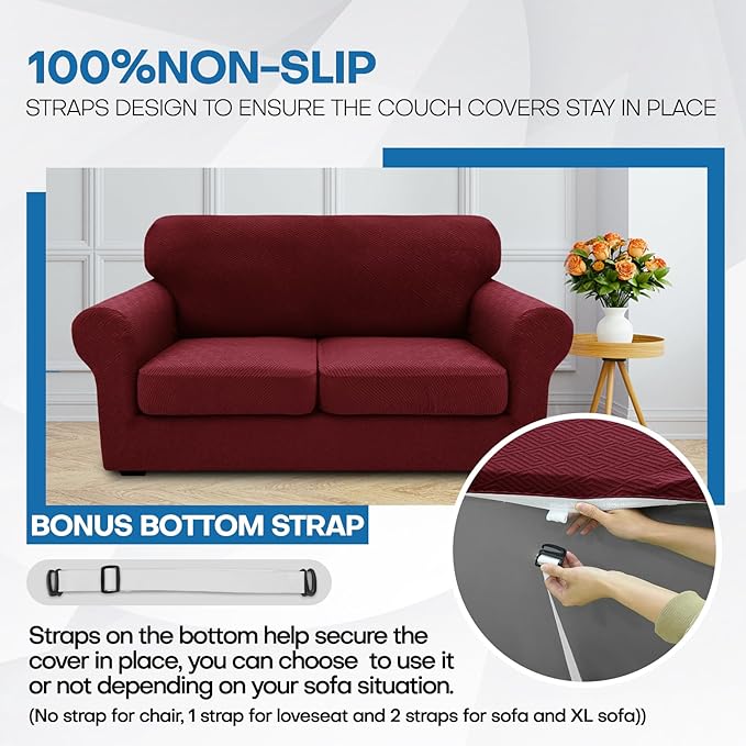 XINEAGE 2026 New 3 Pieces Couch Covers - Image 5
