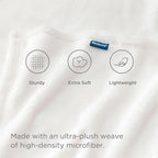 Bedsure GentleSoft Fleece Throw XL Blanket White - Image 4