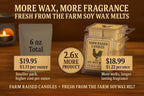 USA Made - Hand Crafted - McIntosh Apple Wax Melts Warmer Cubes 6 Ounces 2 Pack - - Natural American Farmed Soy Wax. melt Cubes Farmhouse Fall