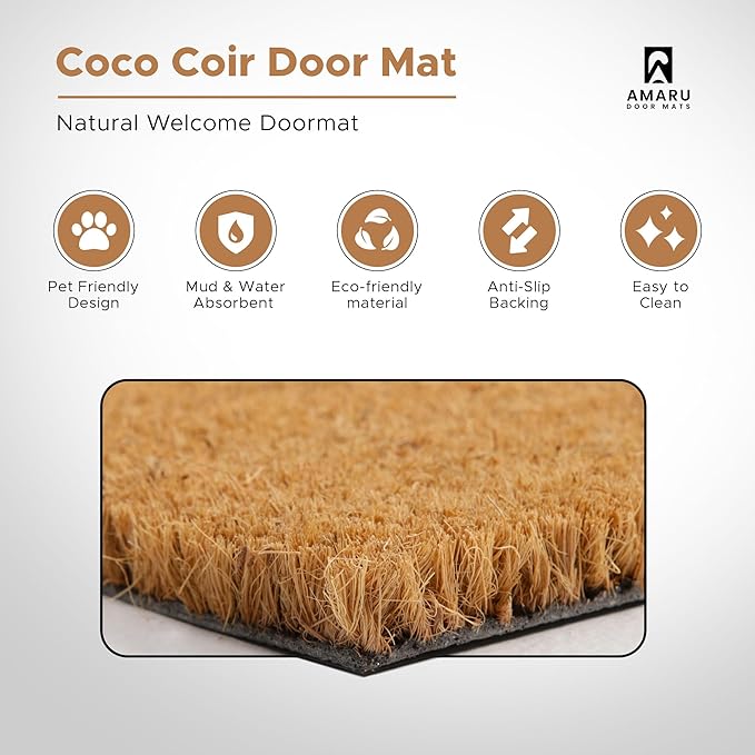 Colorful Birds - 24"x36" - Coir Door Mat - Welcome Mats - Image 3