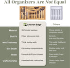 Silverware & Utensil Drawer Organizer, 18.5-33 in, Bamboo