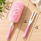 Duster Refills for Swiffer Duster, 30 Count Pink Duster Kit with Handle